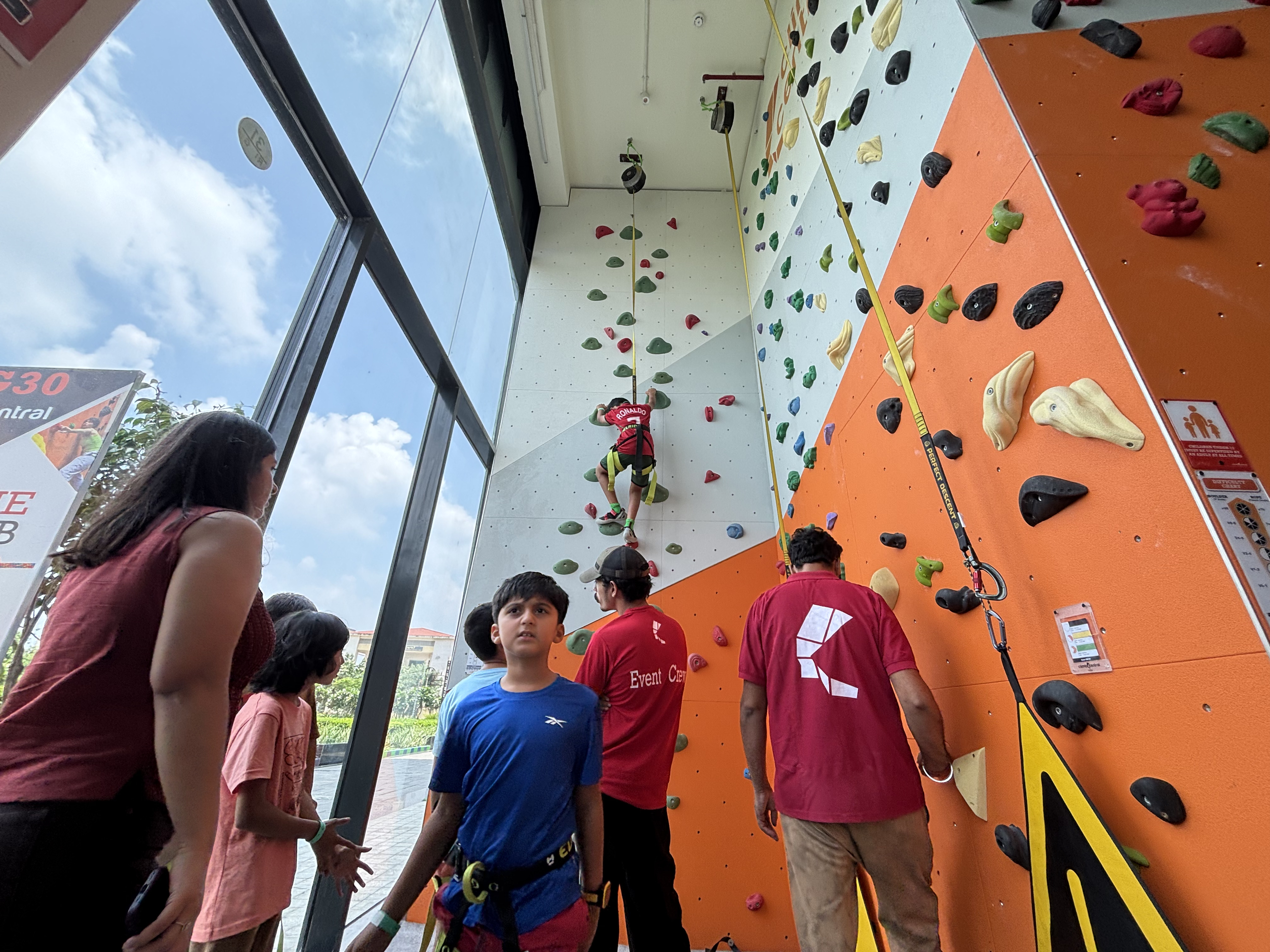 Team-building climbing activities