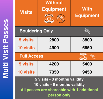 Multi-Visit Passes Pricing