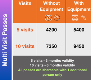 Multi-Visit Passes Pricing