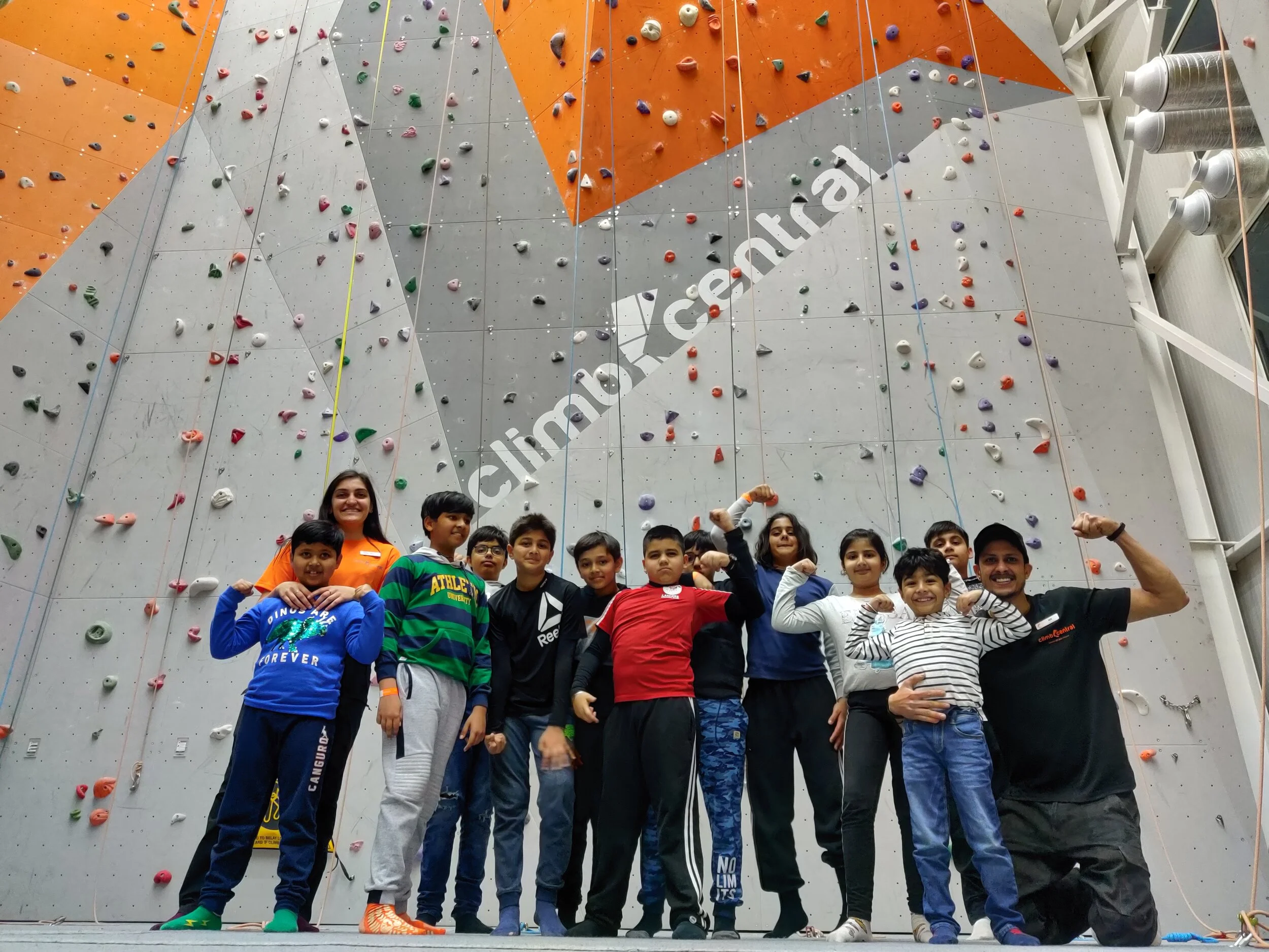 Kids enjoying birthday party at Climb Central Delhi
