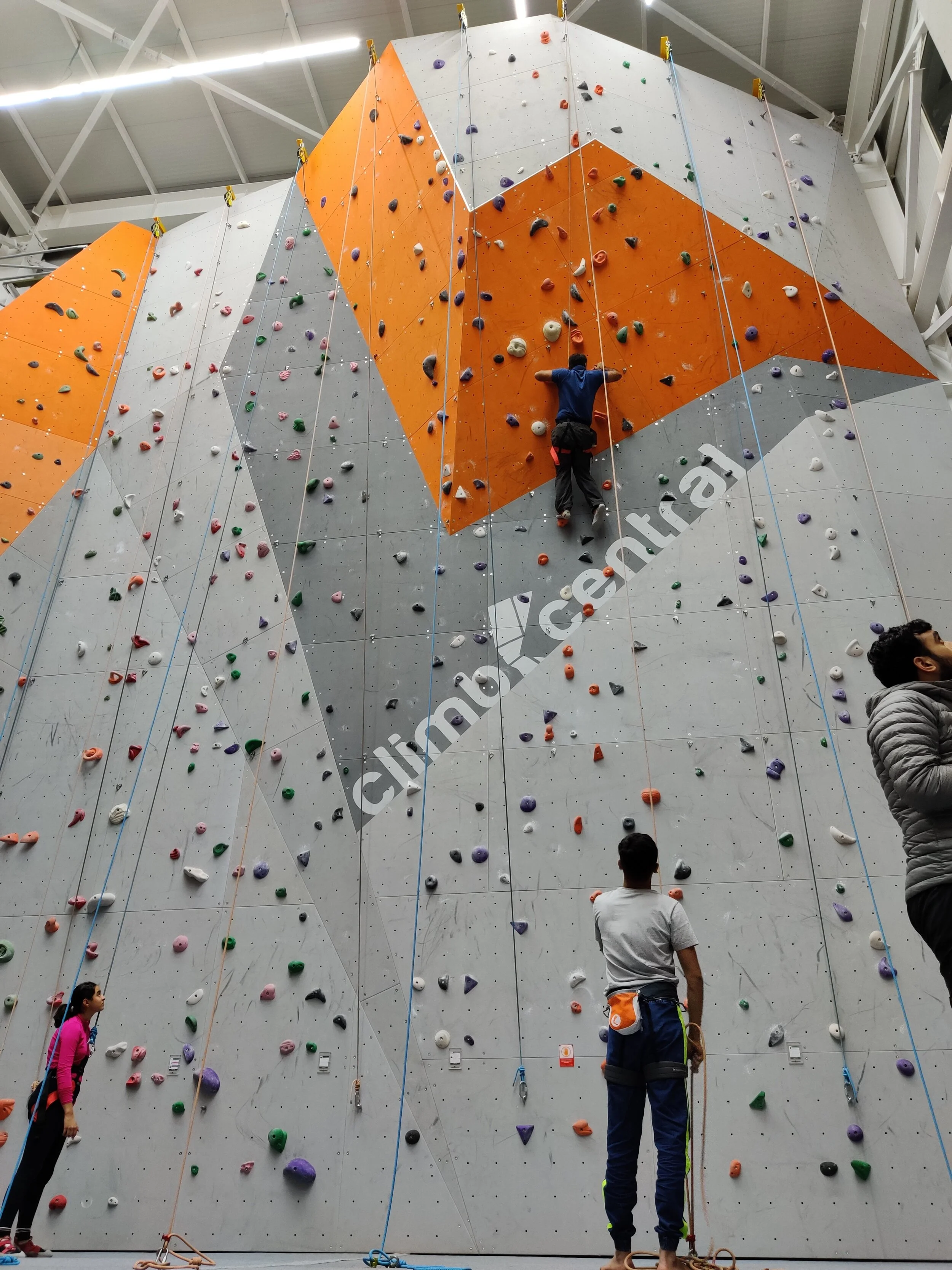 Rock climbing at Climb Central Delhi