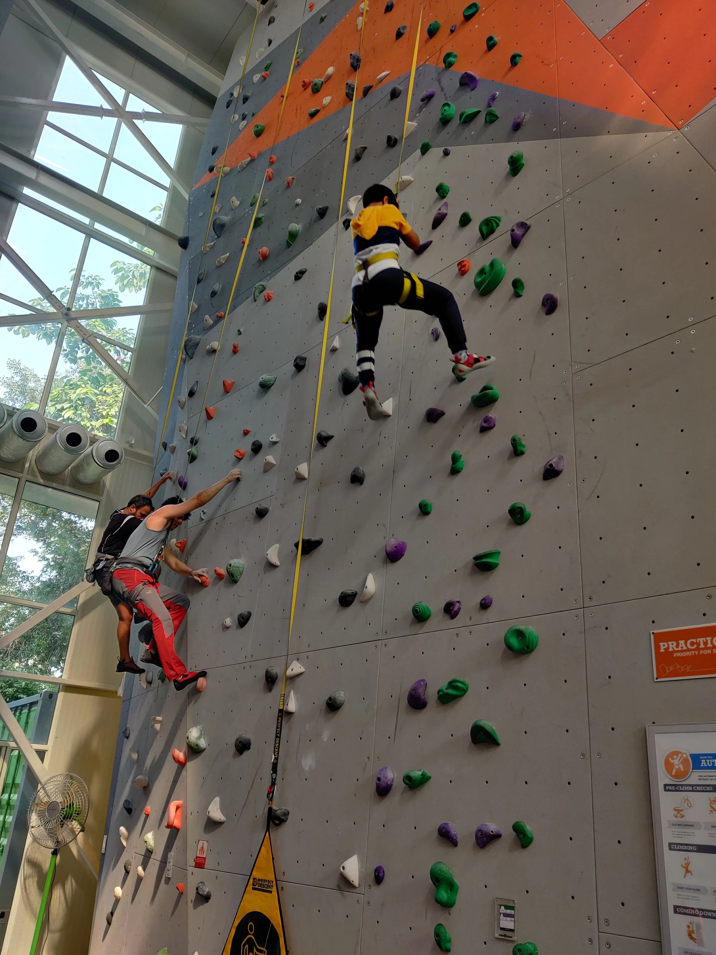 Auto-Belay Climbing at Climb Central Delhi